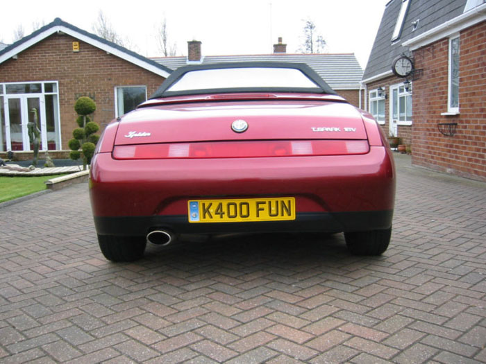 1997 alfa romeo spider 2.0 ts 16 v lusso back