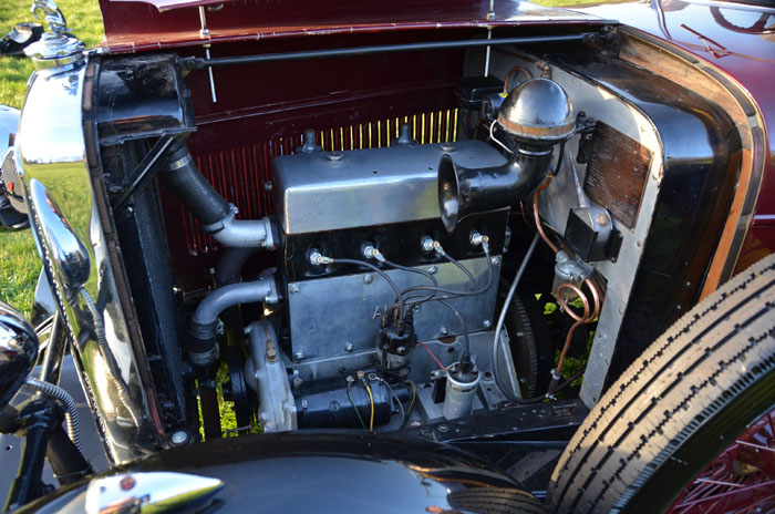 1932 Alvis 12 60 Beetleback Engine Bay