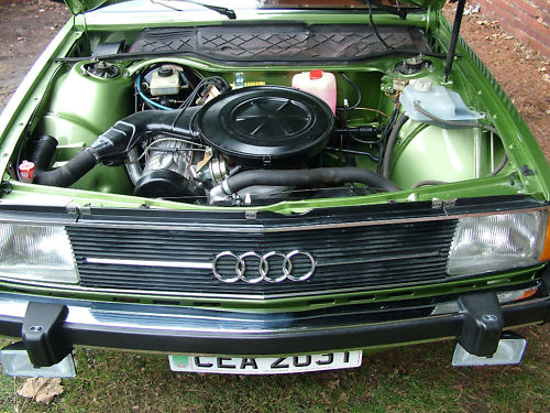 1977 audi 100 gls-typ43 engine bay