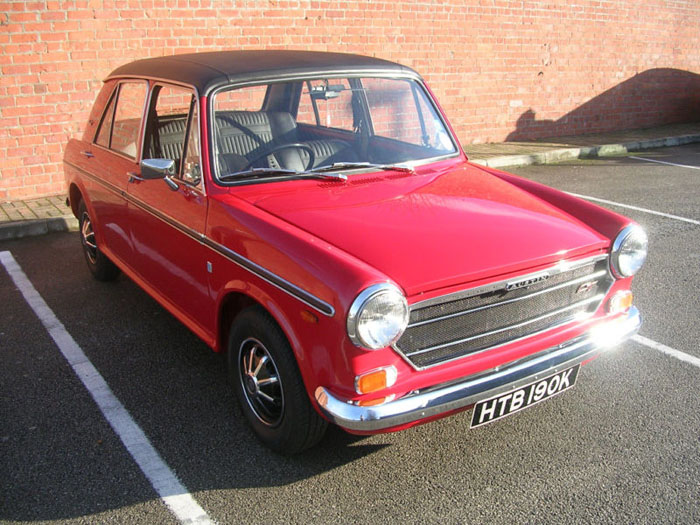 1971 austin 1300 gt flame red 3