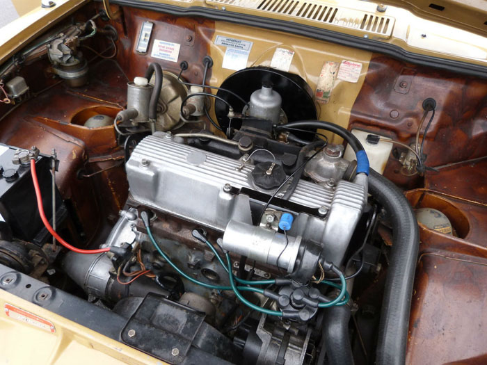 1974 Austin Allegro 1500 Super Engine Bay