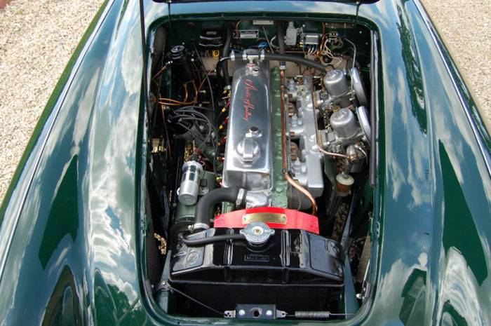 1959 austin healey 3000 bt7 mk1 engine bay