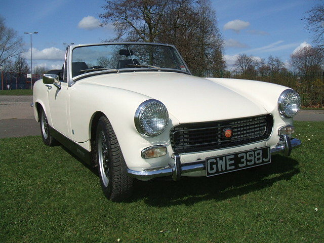 austin healey sprite white 1