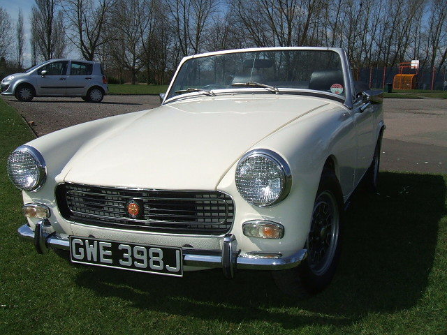 austin healey sprite white 2