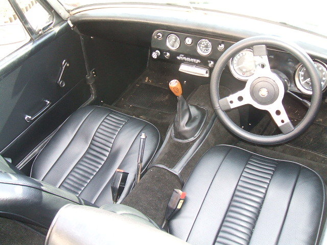 austin healey sprite white interior 2