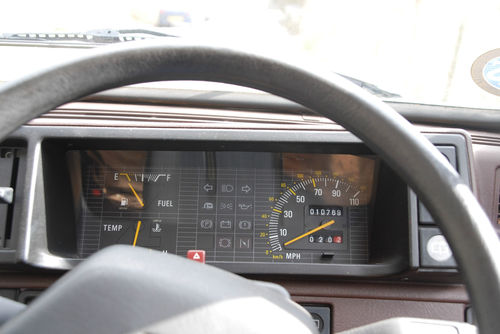 1986 Austin Metro Mk2 City X Dashboard Gauges