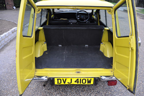 1980 austin morris mini clubman in yellow interior 1