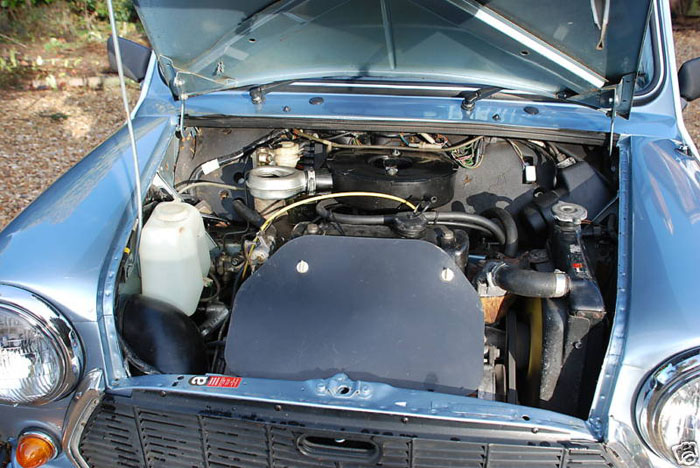 1987 austin mini mayfair engine bay