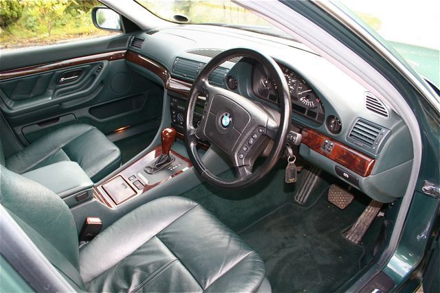 1997 bmw 728i auto green interior 1