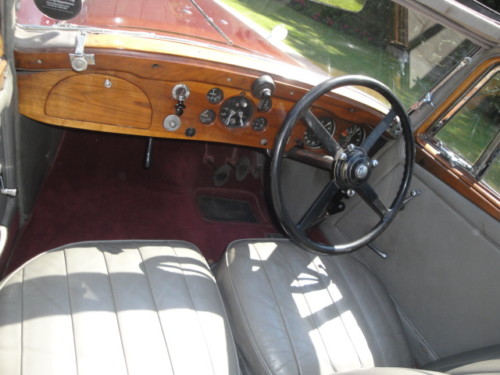 1937 bentley 3.5 litre park ward derby saloon interior dashboard