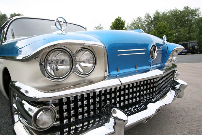 1958 Buick Century Front Closeup Lights Grille