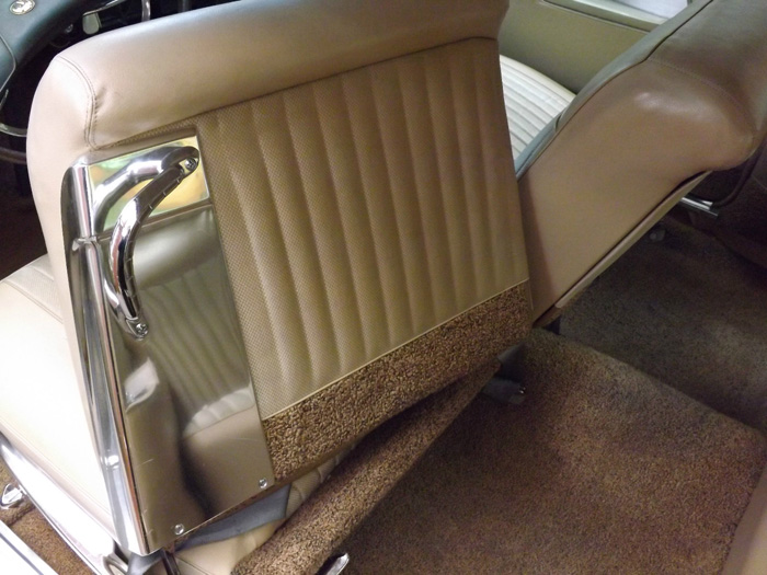 1963 Chrysler Imperial Custom Hardtop Back Of Front Seat