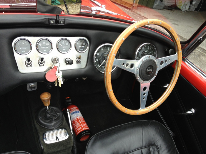 1961 Daimler SP250 B Spec Interior Dashboard Steering Wheel