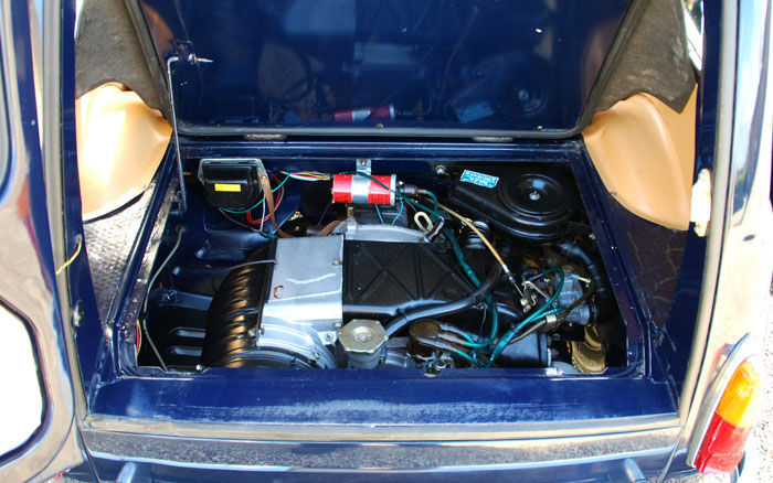 1973 Fiat 500 Giardiniera Estate Engine Bay