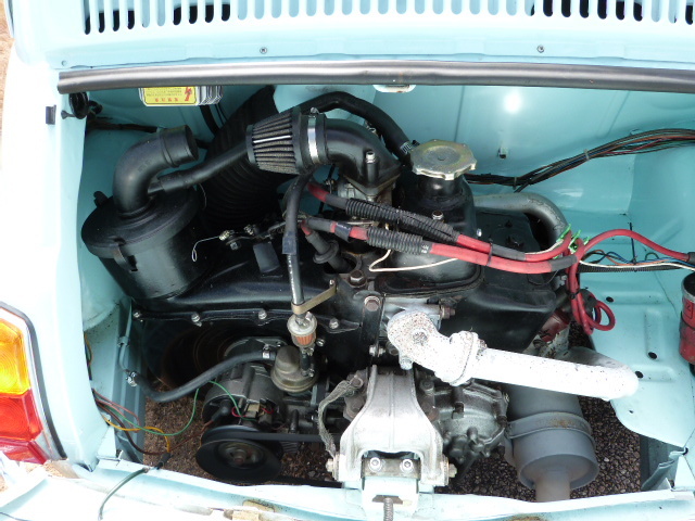 1971 Fiat 500F Engine Bay