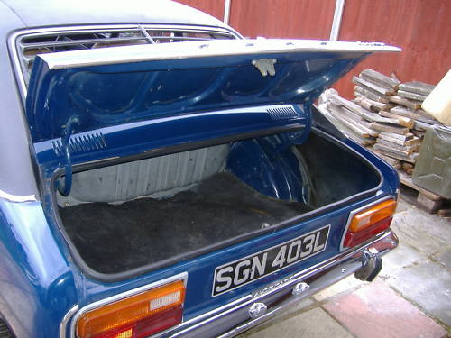 ford mark 1 capri 2.0 ltr gt auto boot