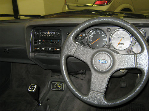 1986 ford capri 1600 laser interior dashboard