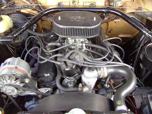 1976 ford capri ii ghia auto gold manual engine bay