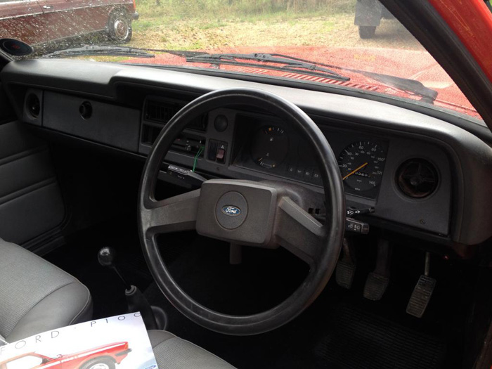 1984 Ford Cortina MK5 P100 1.6 Pickup Interior Dashboard