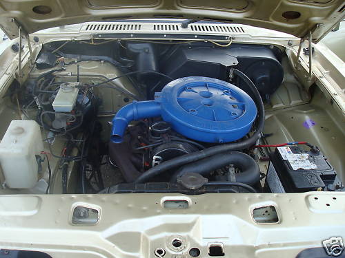 1979 ford cortina mk4 2l engine bay