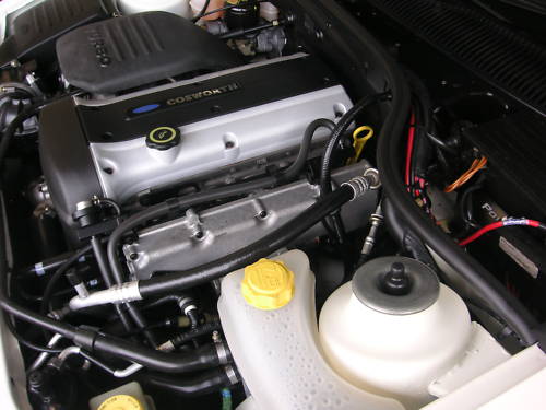 1996 ford escort rs cosworth white engine bay