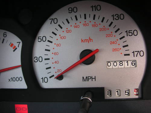 1996 ford escort rs cosworth white speedometer