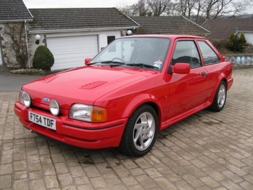 1989 ford escort 1.6 rs turbo series ii standard 1