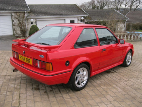 1989 ford escort 1.6 rs turbo series ii standard 2