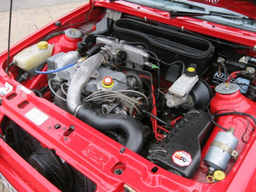 1989 ford escort 1.6 rs turbo series ii standard engine bay