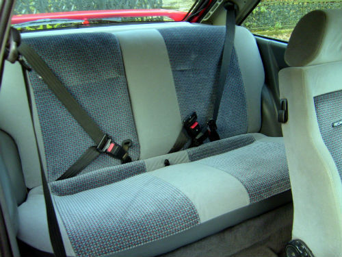 1989 ford escort 1.6 rs turbo back interior