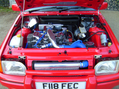 1989 ford escort 1.6 rs turbo engine bay