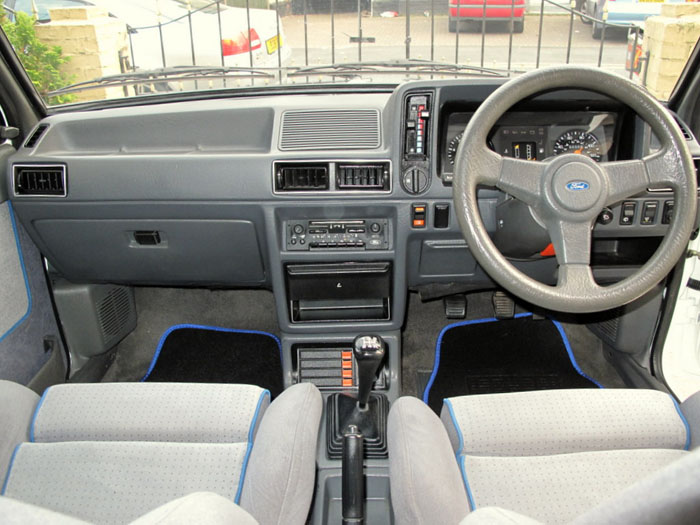 1986 Ford Escort RS Turbo S1 Interior