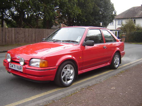 1986 ford escort series 2 rs turbo red 1