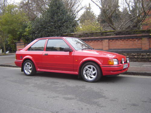 1986 ford escort series 2 rs turbo red 2