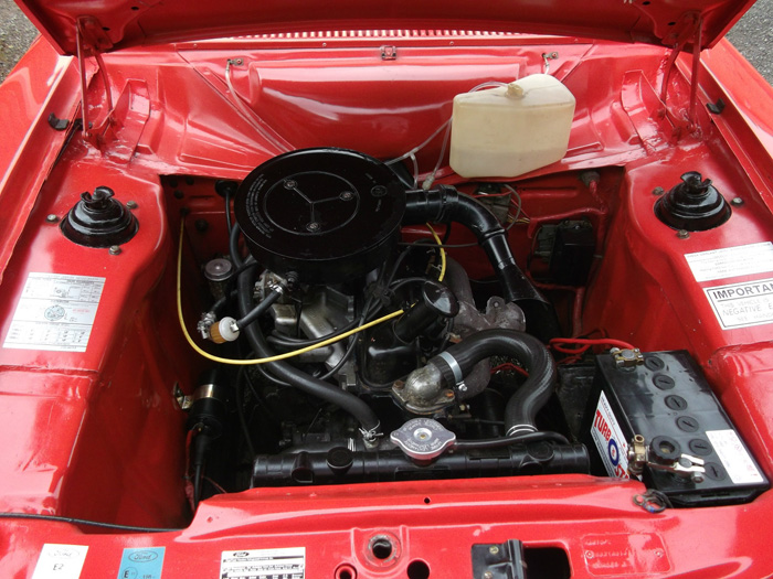 1972 Ford Escort MK1 1100 Engine Bay