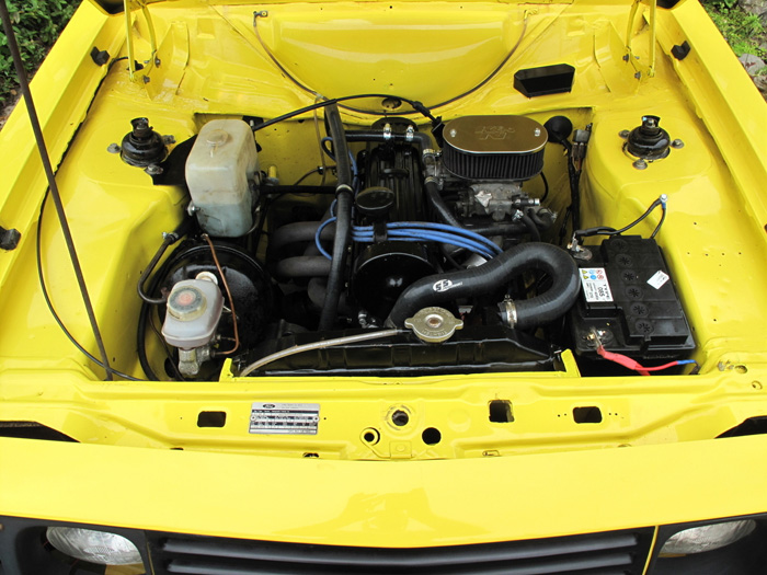 1979 Ford Escort MK2 RS2000 Custom Droop Snoot Engine Bay
