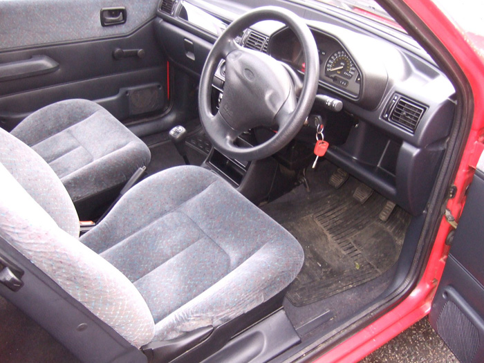 1995 Ford Fiesta MK3 1.1 Quartz Front Interior