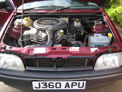 1992 ford fiesta 1.4 ghia engine bay