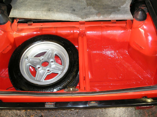 1981 ford fiesta mk1 supersport boot floor spare wheel