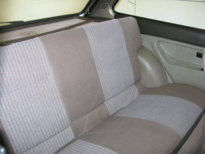 1983 Ford Fiesta MK1 1.1 Finesse Rear Seats