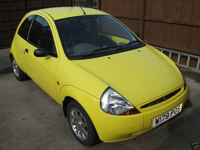 2000 ford ka millenium yellow 1