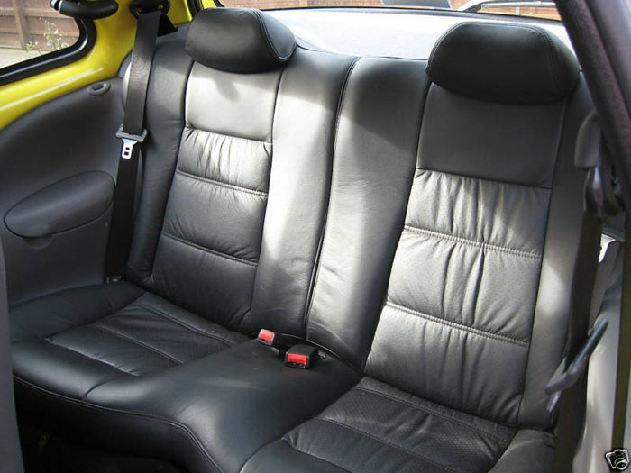 2000 ford ka millenium yellow rear seats