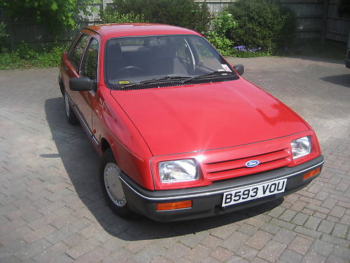 1984 ford sierra gl red 1