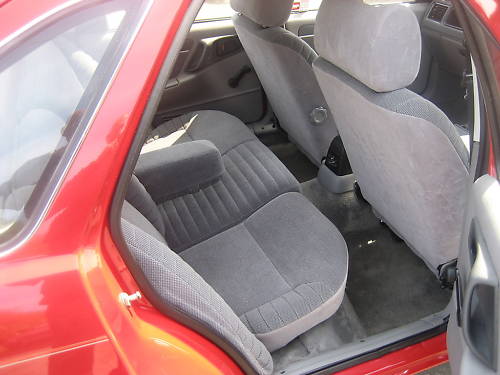 1984 ford sierra gl red interior 2