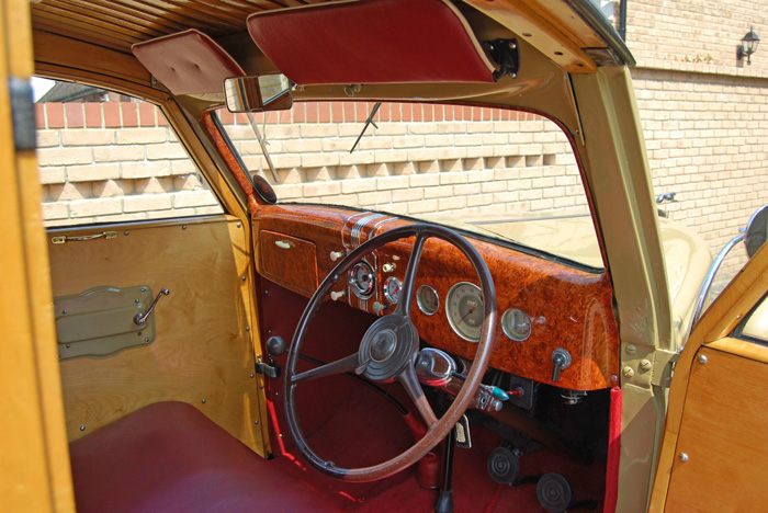 1936 Ford Woodie Station Wagon Dashboard Steering Wheel