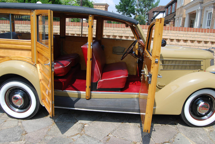 1936 Ford Woodie Station Wagon Doors Open