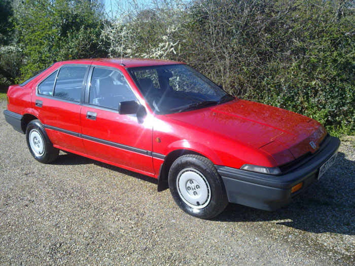 1990 honda integra lx auto red 1