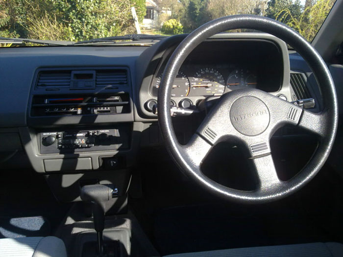 1990 honda integra lx auto red dashboard