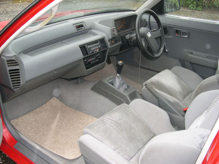 1984 honda prelude gm red interior