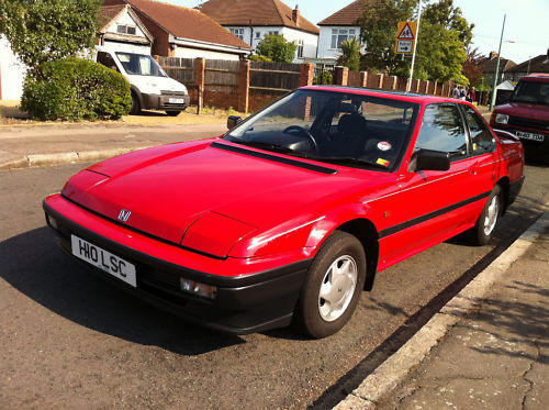 1991 honda prelude ex auto red 1